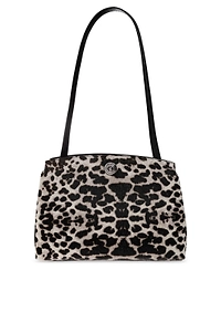 Pushlock Patterned Shoulder Bag