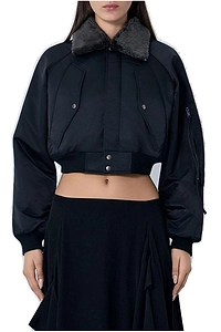 Limi Feu Long-Sleeved Cropped Denim Jacket