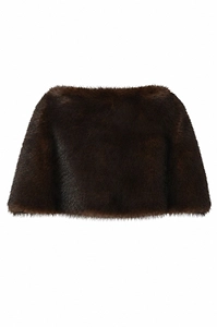 Liviana Conti Faux Fur Cape Scarf