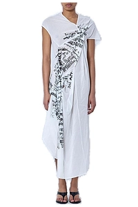 Limi Feu Twisted Asymmetric Midi Dress