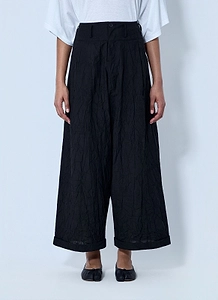 Pleated Wide-Leg Pants