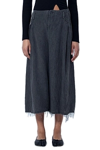 Limi Feu Tuck Wide-Leg Frayed-Hem Pants