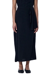 Limi Feu Twisted Drape Midi Skirt
