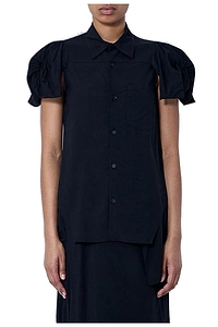 Limi Feu Twisted Puff Sleeved Top