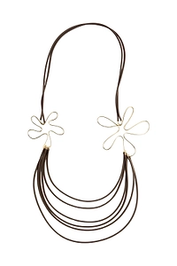 Liviana Conti Multi-Strand Abstract Necklace