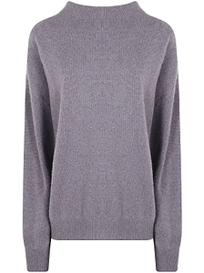 Liviana Conti Nancy Mock-Neck Knitted Sweater
