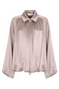 Liviana Conti Zip Front Bomber Jacket