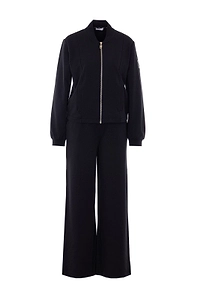 Liu Jo Logo Detail Zip-Up Jumpsuit