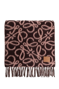 Loewe Anagram Intarsia Fringed Scarf