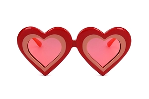 Linda Farrow X Yazbukey Heart Frame Sunglasses