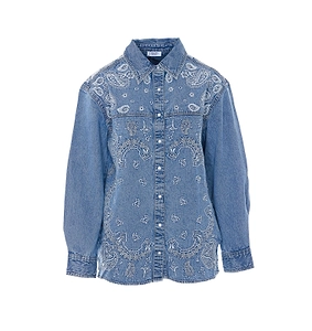 Liu Jo Bandana Embroidered Denim Jacket