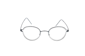 Lindberg Oval Frame Glasses