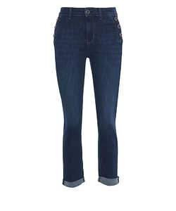 Liu Jo Logo Patch Slim Fit Jeans