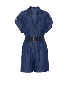 Liu Jo Belted Shirt Jumpsuit