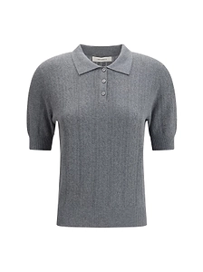 Lisa Yang Cristine Knitted Polo Top