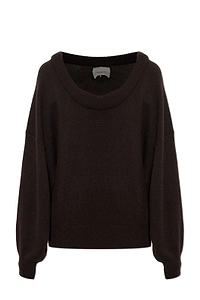 Lisa Yang Doria Scoop-Neck Knitted Sweater