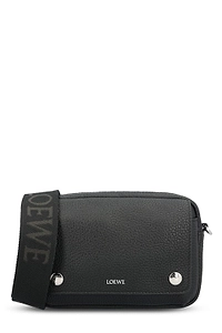 Loewe Logo Embossed Zipped Messenger Bag