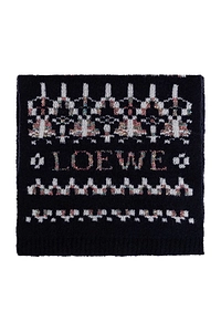 Loewe Logo Intarsia Scarf