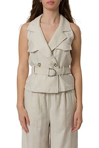 Liu Jo Double-Breasted Belt Vest