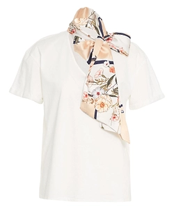 Liu Jo Scarf Detailed T-Shirt