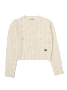 Liu Jo Kids Cable Knit Crewneck Jumper