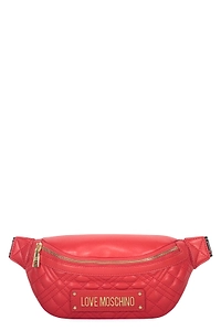 Love Moschino Quilted Zip Belt Bag