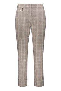 Lorena Antoniazzi Checked Cuffed Pants