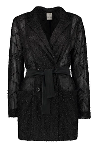 Lorena Antoniazzi Belted Lace Coat