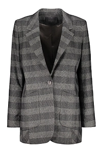 Lorena Antoniazzi Prince Of Wales Check V-Neck Blazer