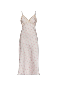 Idris Lace-Trim Slip Dress