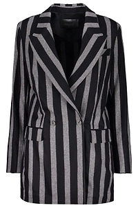 Lorena Antoniazzi Striped Double-Breasted Blazer