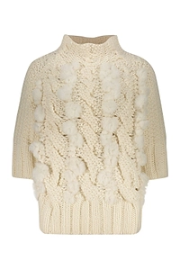 Lorena Antoniazzi Short-Sleeved Turtleneck Knitted Jumper