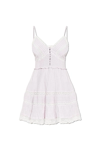 Krista Lace Trim Mini Dress