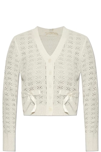 Loveshackfancy Lilly Cropped Knit Cardigan