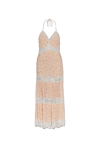 Loveshackfancy Kieva Lace-Trim Midi Dress