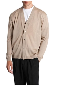 Long-Sleeved V-Neck Cardigan