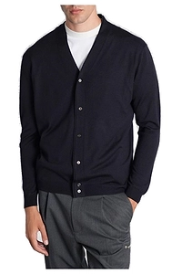 Long-Sleeved V-Neck Cardigan