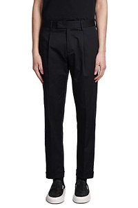 Pleated Straight Leg Trousers