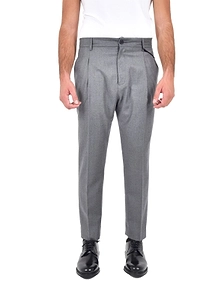 Pleated Tapered Trousers