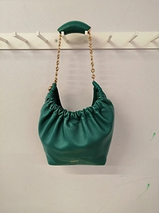 Loewe Ruched Chain-Handle Tote Bag