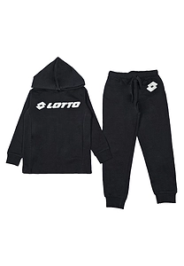 Lotto Kids Logo Printed Hooded Suit