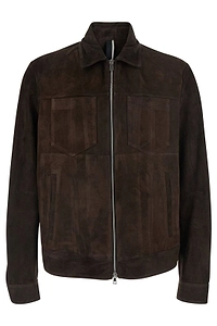 Suede Bomber Jacket