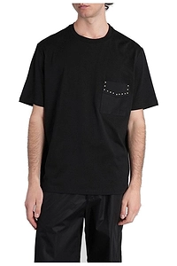 Low Brand Studded-Pocket Crewneck T-Shirt