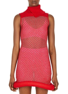 Louise Lyngh Bjerregaard Mesh Knit High Neck Dress