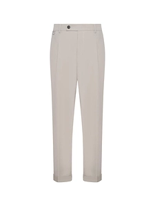 Low Brand Turned-Up Cuffs Pleated Trousers