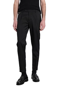 Turned-Up Cuffs Tapered Pants