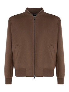 Low Brand Zip-Up Long Sleeved Bomber Jacket