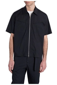 Zip-Up Short-Sleeved Shirt