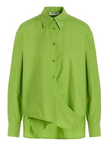 Low Classic Buttoned Draped Shirt