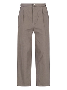 Pleated Straight-Leg Pants